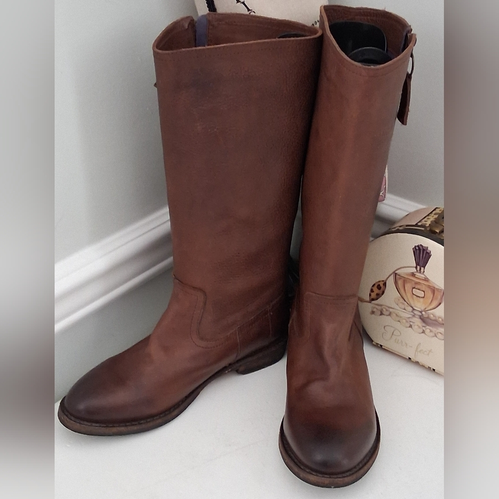 Blackstone Goodyear Welted Dark Brown Leather Boots Sz 9M/40 Pre-Owned